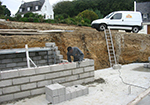 Réalisation des fondations à Foucaucourt-en-Santerre